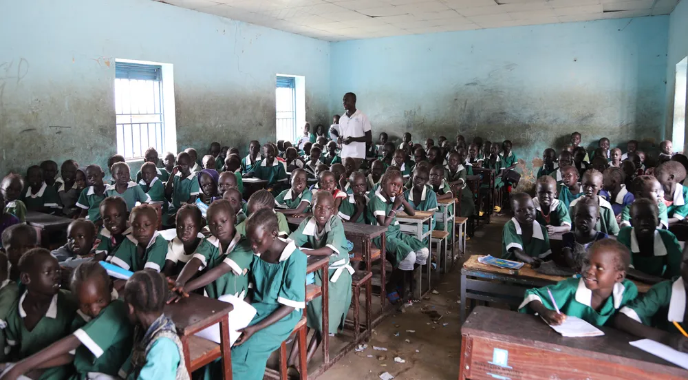 Quang cảnh một lớp học ở Abyei