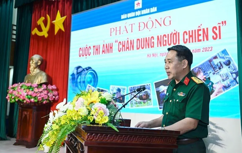 Đại tá Ngô Anh Thu, Phó Tổng Biên tập Báo Quân đội nhân dân phát động cuộc thi