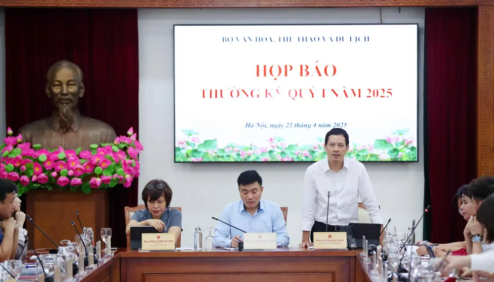 Họp báo thường kỳ quý 1-2025 của Bộ VH-TT-DL