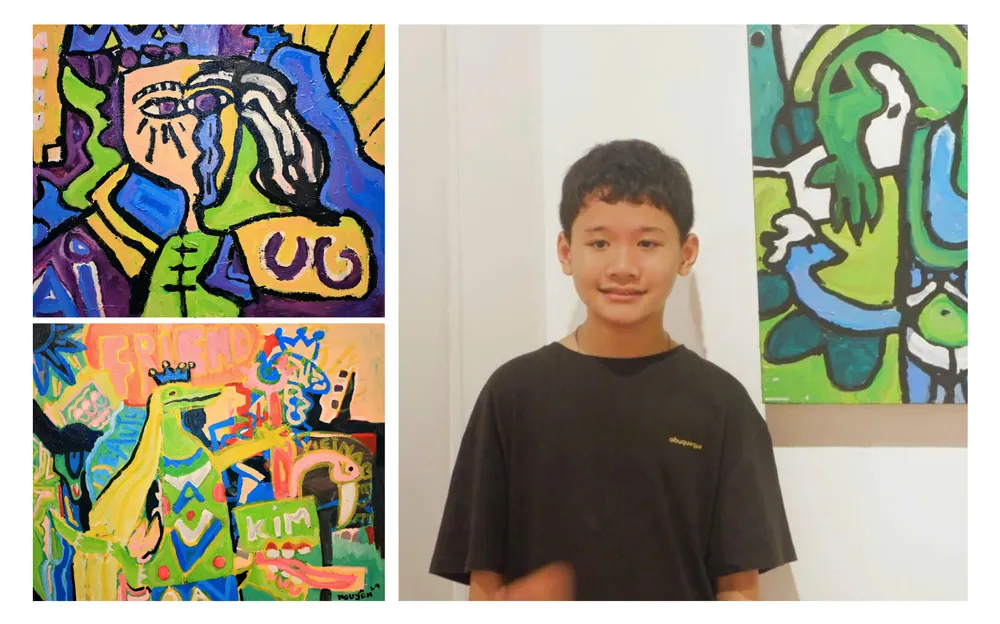 Họa sĩ nhí 13 tuổi Phạm Hải Nguyên và bộ tranh lọt vào chung khảo