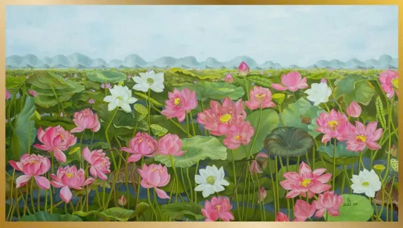 Tác phẩm Liên hoa tịnh cảnh