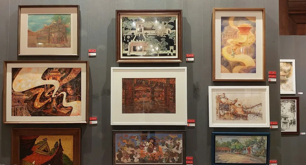 Các tác phẩm xuất sắc trưng bày trong triển lãm 