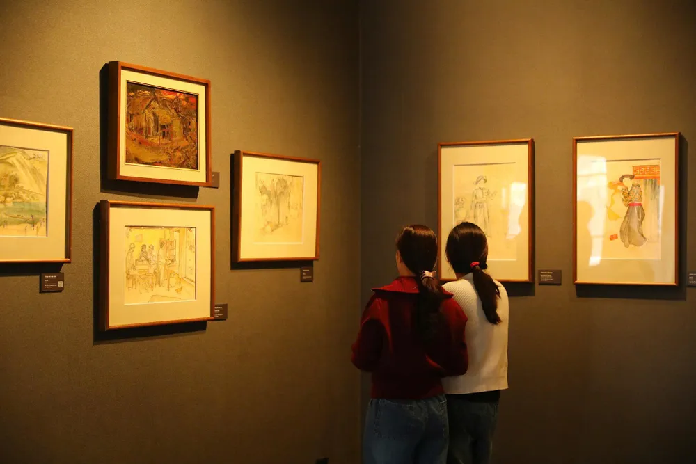Không gian trưng bày 26 tác phẩm nổi bật của danh họa Tô Ngọc Vân