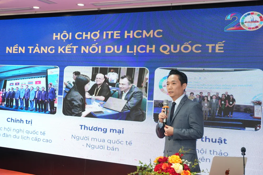 Ông Lê Trương Hiền Hòa, Phó giám đốc Sở Du lịch TPHCM chia sẻ tại hội thảo