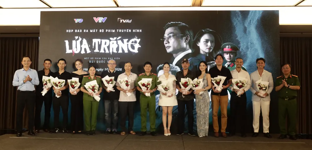Phim Lửa trắng ra mắt tại Hà Nội. Ảnh DƯƠNG HOÀNG