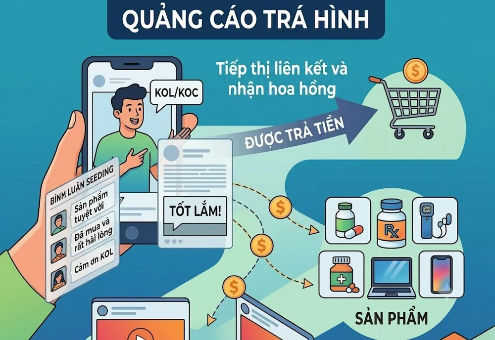 Nhiều hoạt động quảng cáo trá hình biến tướng tinh vi trên môi trường mạng