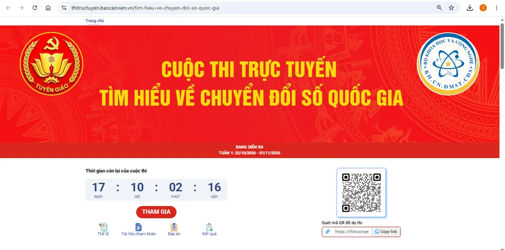 Cuộc thi trực tuyến tìm hiểu về chuyển đổi số quốc gia