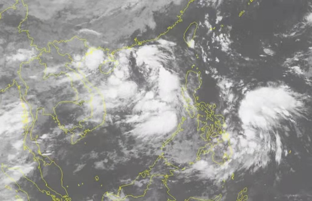 熱帶低氣壓以最強風力登陸越南陸地