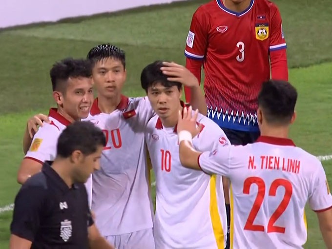 越南球員慶祝進球（圖源：互聯網）