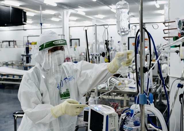 治療重症新冠患者醫院。