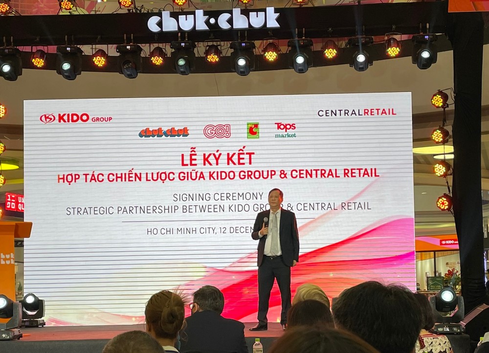 KIDO集團總經理陳榮源在儀式上介紹Chuk Chuk發展計劃。