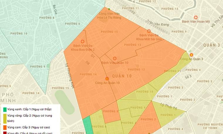 本市疫情風險2級     第十郡升至3級