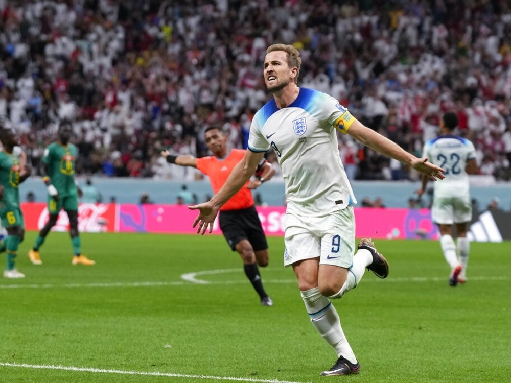 凱恩慶祝進球（圖源：互聯網） 