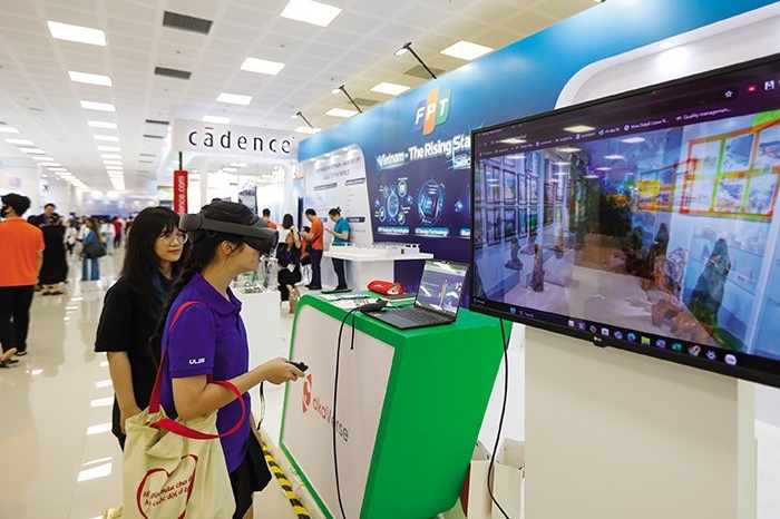 越南企业与人工智能市场的竞赛。图自越通社