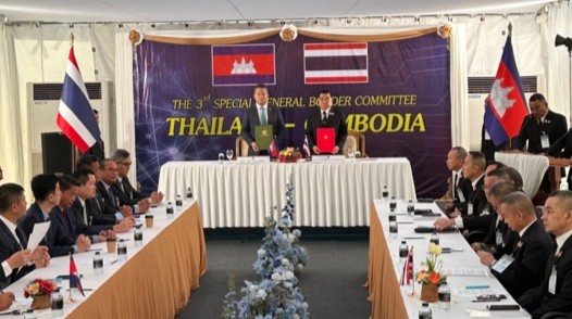 柬泰双方于2025年12月27日签署停火联合声明。