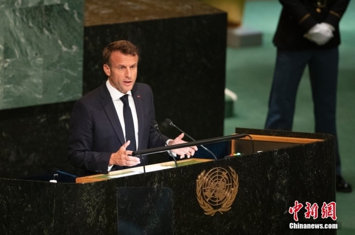 马克龙总统。