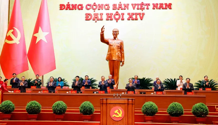 越南共产党第十四次全国代表大会隆重开幕。图：越通社