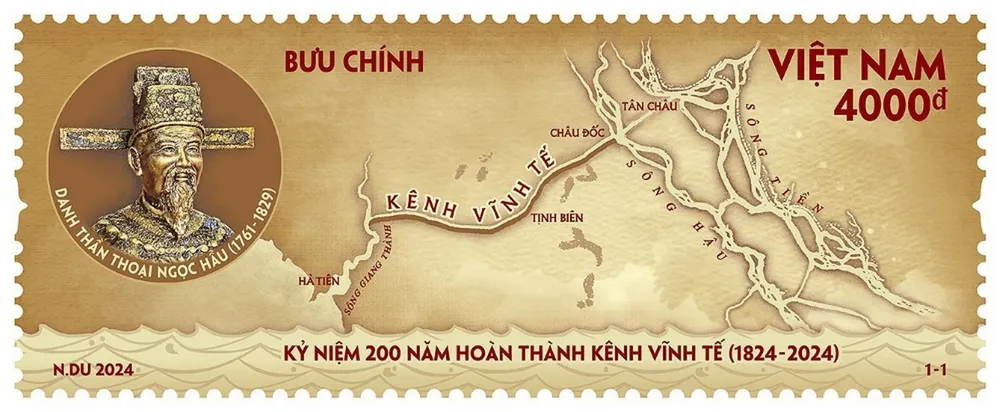 Bộ tem bưu chính Kỷ niệm 200 năm hoàn thành kênh Vĩnh Tế (1824-2024).jpg
