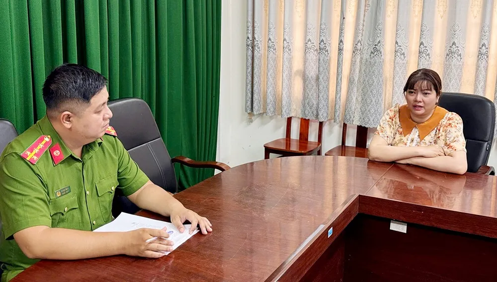 2. Phạm Thu Hồng khai nhận tại Cơ quan Công an.jpg