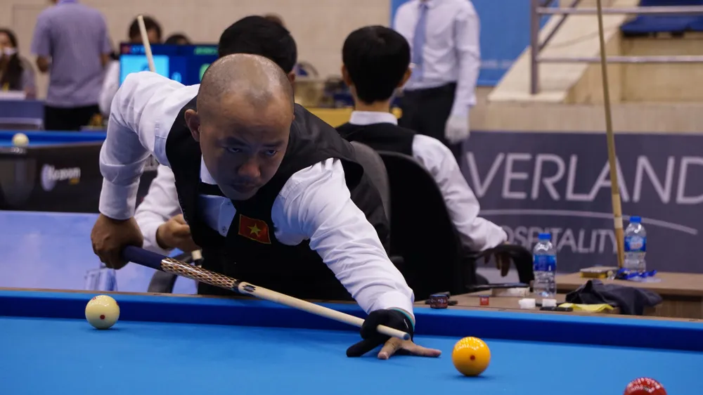 Mã Minh Cẩm hạ gục nhà vô địch thế giới tại World Cup carom 3 băng ảnh 1