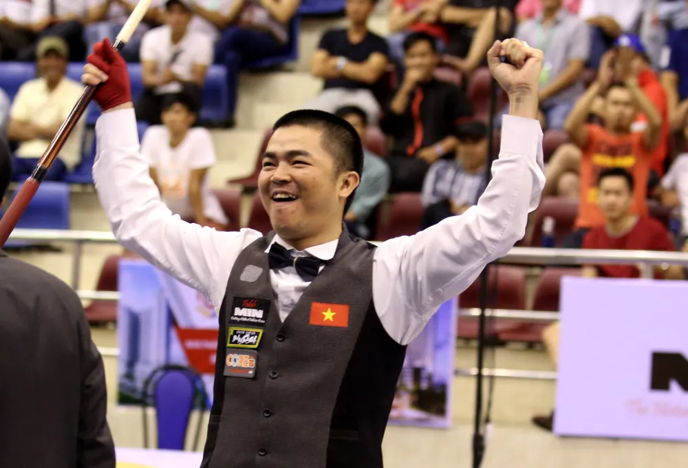 Cơ thủ Nguyễn Quốc Nguyện bất bại tại Continetal Cup. 