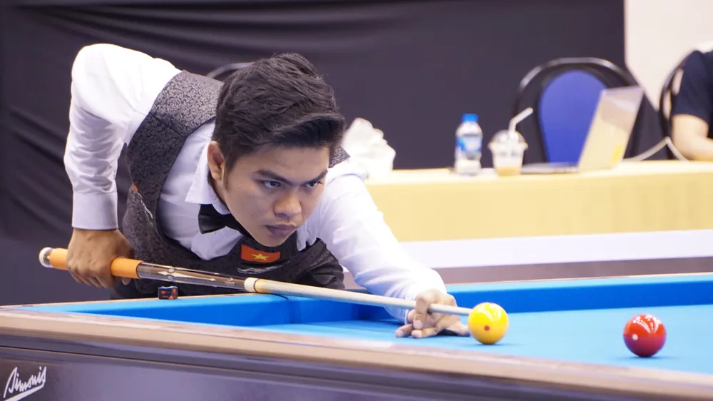 Cơ thủ trẻ Thanh Tự ngày càng tiến bộ. 