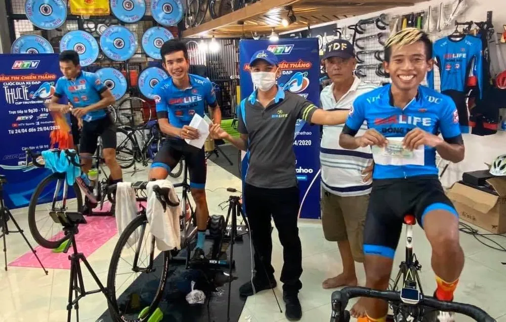 HTV tổ chức cuộc đua xe đạp đầy thú vị trong những ngày chống dịch Covid-19 ảnh 1