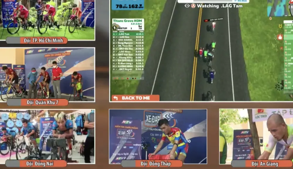 Giải xe đạp Thực tế ảo HTV: Domesco Đồng Tháp trắng tay vì sự cố kỹ thuật ảnh 2