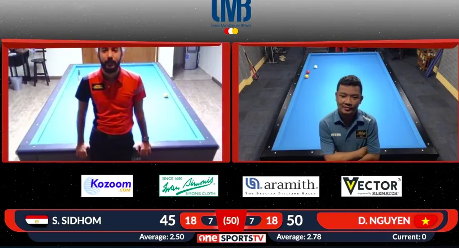 Nguyễn Đức Anh Chiến thẳng tiến vào bán kết giải Billiards trực tuyến thế giới UMB ảnh 1