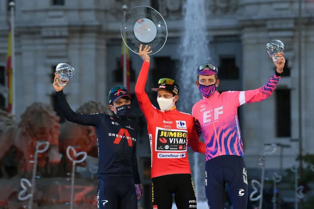 Primoz Roglic bảo vệ Áo đỏ, Áo xanh đi vào lịch sử 85 năm giải xe đạp Vuelta a Espana ảnh 2