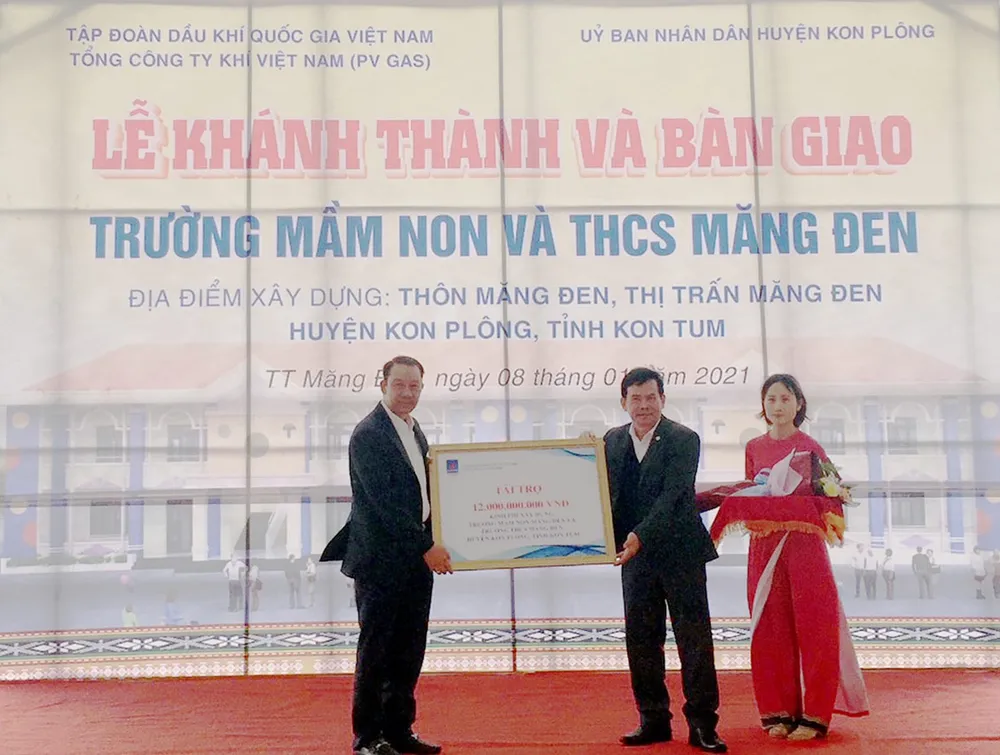 PV GAS tài trợ 12 tỷ đồng xây dựng 2 trường học tại Kon Tum ảnh 1