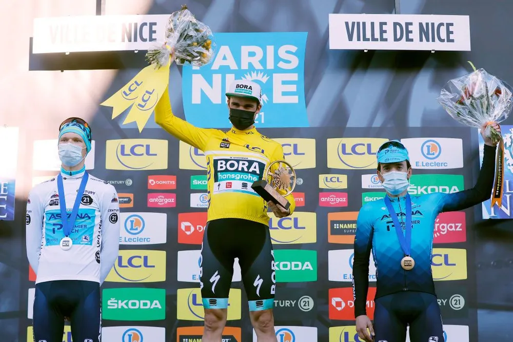 Hai lần bị té ngã, Primoz Roglic đánh mất áo vàng chung cuộc giải xe đạp Paris – Nice ảnh 3