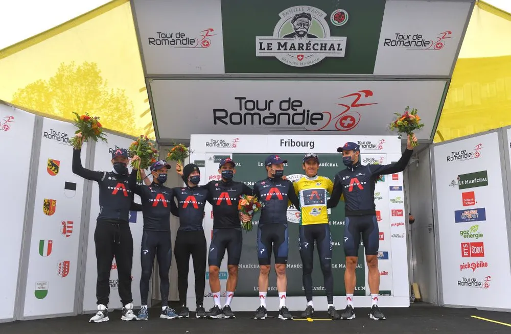 Geraint Thomas vực dậy sau té ngã giành Chiếc áo vàng Tour of Romandie 2021 ảnh 2