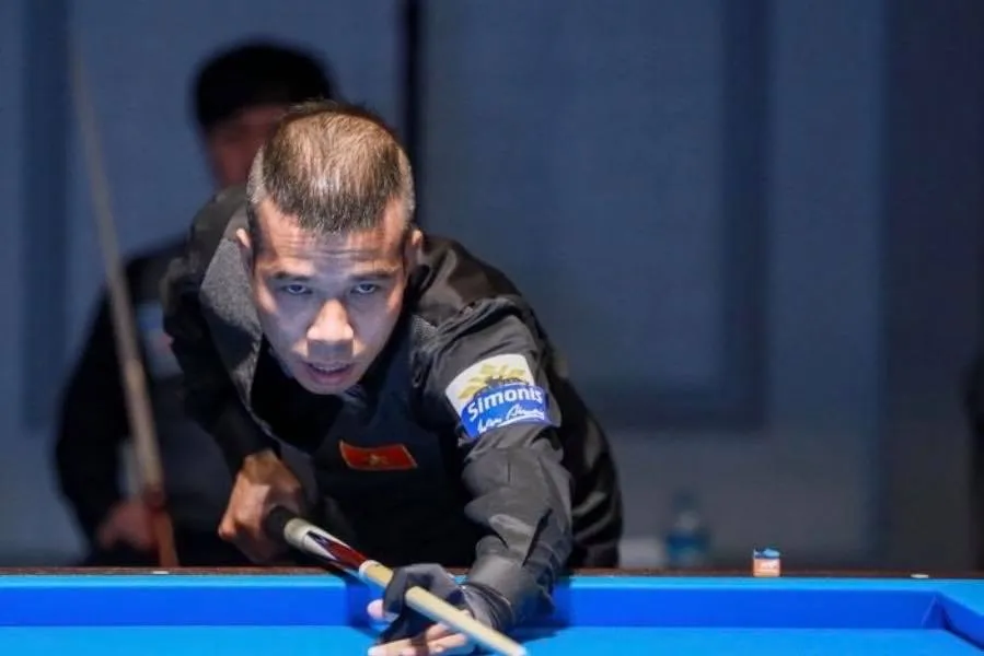 Trần Quyết Chiến là một trong hai cơ thủ Việt Nam dự giải