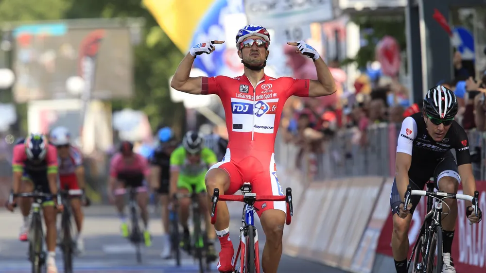 Nacer Bouhanni từng giành áo đỏ Giro d’Italia 2014