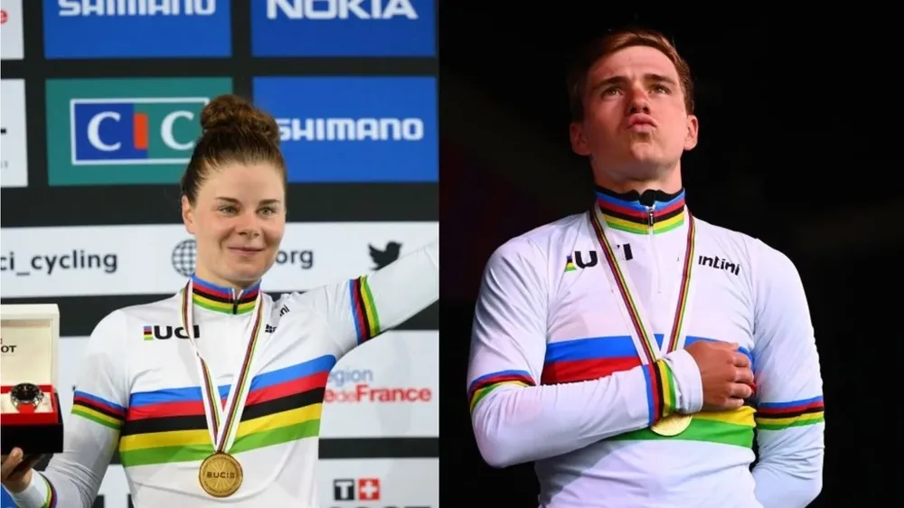 Remco Evenepoel, Lotte Kopecky đều có HCV thế giới trong năm 2022