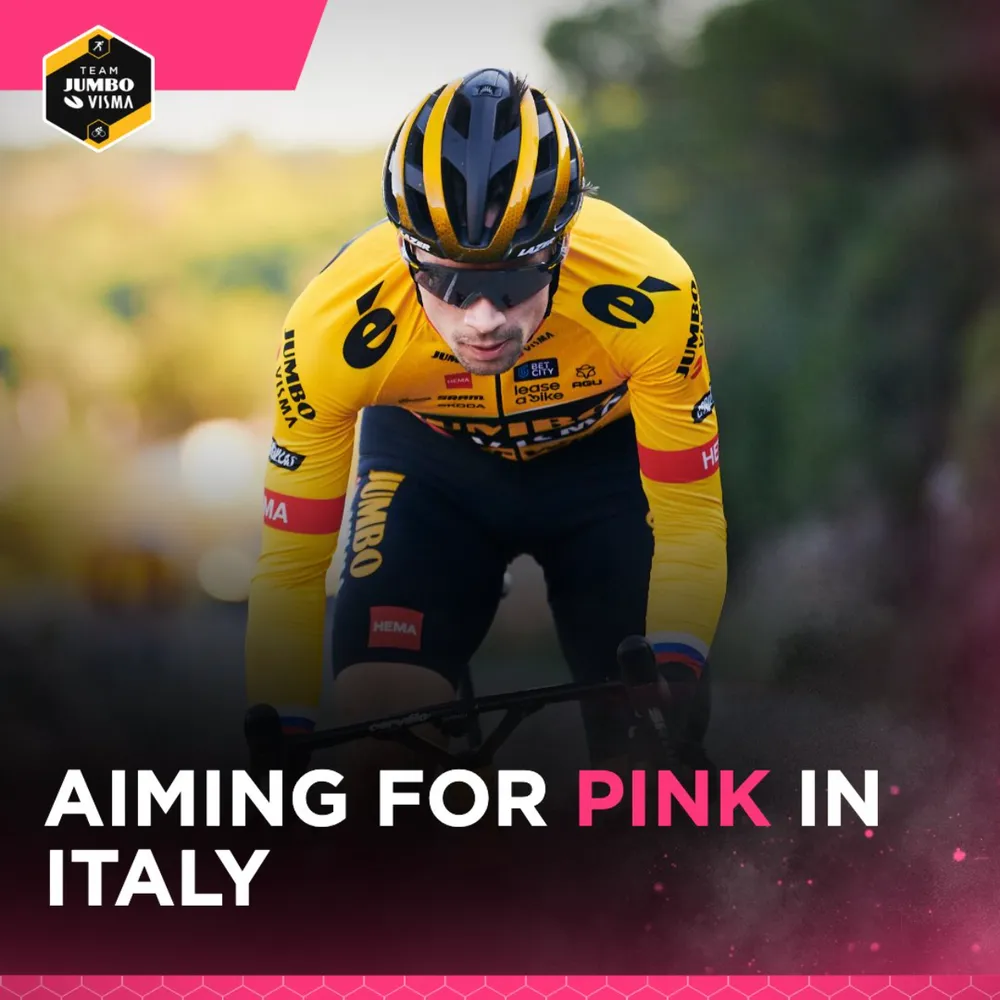 Primoz Roglic thể hiện quyết tâm giành áo hồng Giro d’Italia