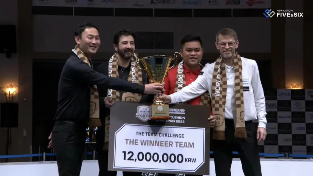 Nguyễn Trần Thanh Tự thuộc đội của Blomdahl vô địch nội dung đồng đội