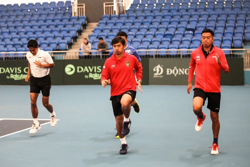 Đội Indonesia đã đến Bắc Ninh và đã buổi tập làm quen sân vào chiều nay