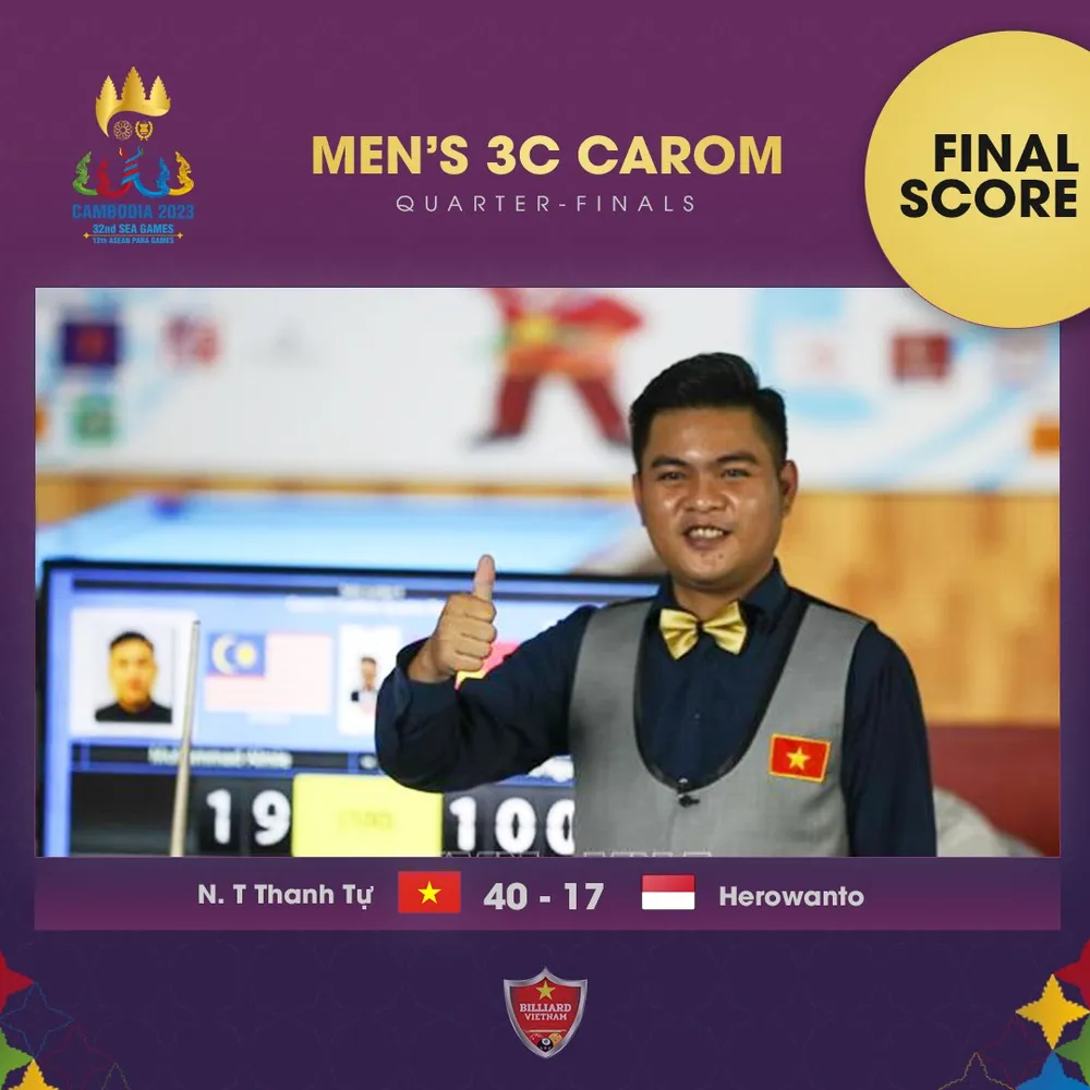 Nguyễn Trần Thanh Tự có trận ra quân thuận lợi