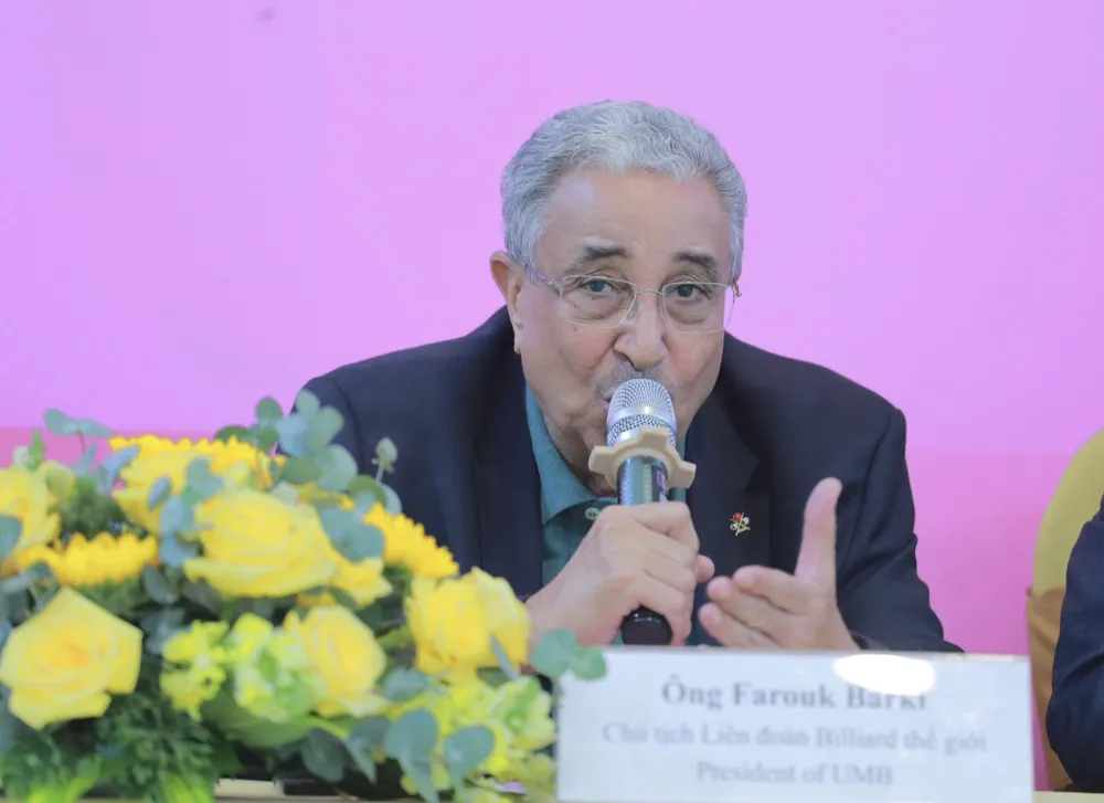 Ông Farouk Barki - Chủ tịch Liên đoàn Billiards thế giới