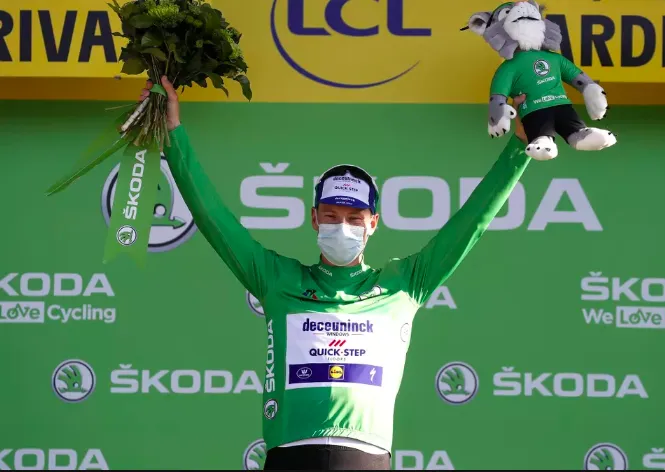 Sam Bennett từng giành áo xanh Tour de France