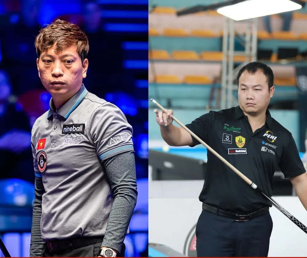 Dương Quốc Hoàng (trái) và Nguyễn Anh Tuấn lọt vào vòng loại trực tiếp