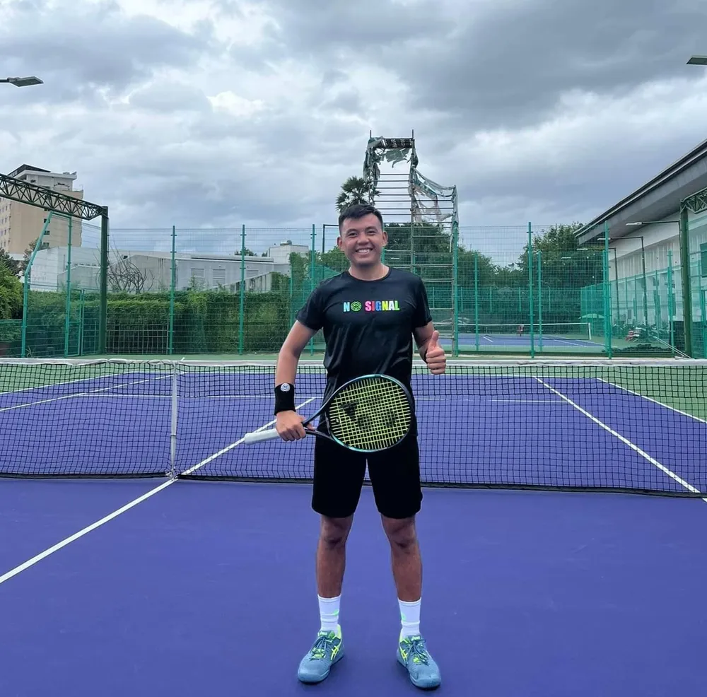 Lý Hoàng Nam đang tập luyện chuẩn bị cho giải