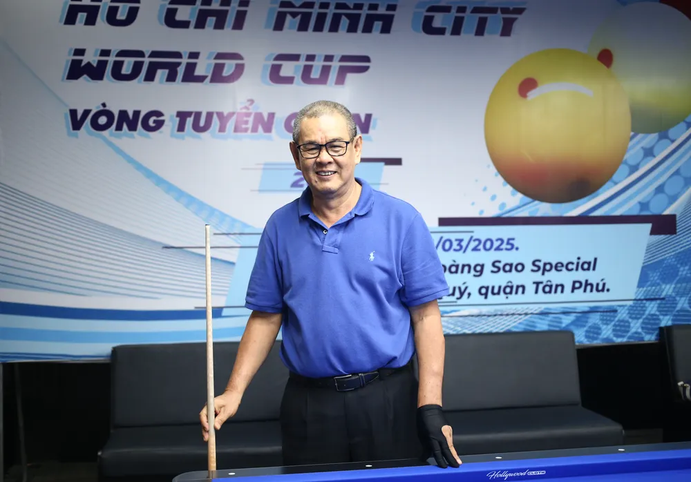 “Lão tướng” Lý Thế Vinh giành suất dự giải Billiards World Cup TPHCM 2025