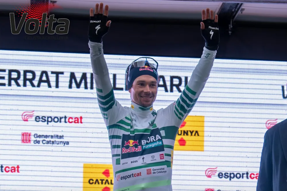 Primoz Roglic vươn lên dẫn đầu bảng tổng sắp Volta a Catalunya 