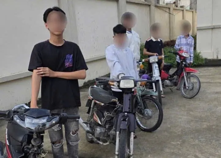 Các thanh thiếu niên cùng phương tiện gây rối trật tự công cộng trên địa bàn 