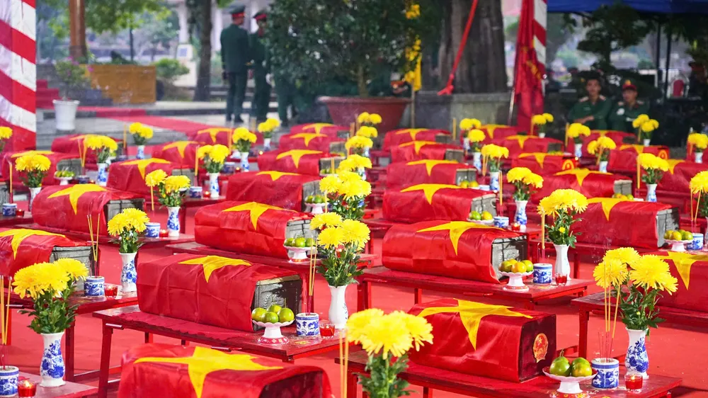 183 anh hùng liệt sĩ hy sinh tại Campuchia đã được đưa về với đất mẹ