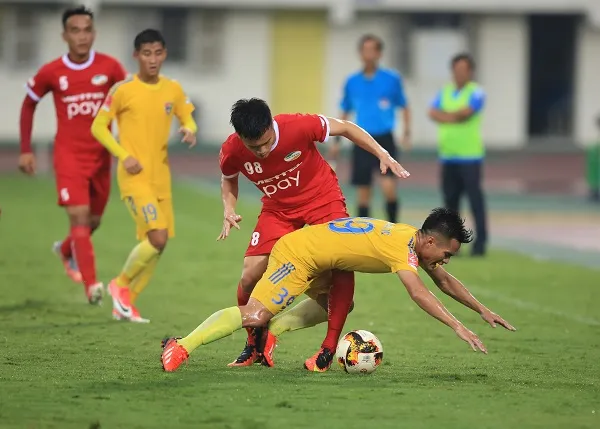 Viettel đã lấy vị trí đầu bảng sau vòng 5. Ảnh: MINH HOÀNG