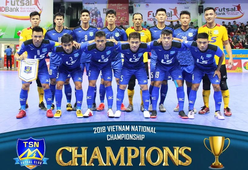 CLB futsal Thái Sơn Nam có 8 lần VĐQG. Ảnh: TSNFC